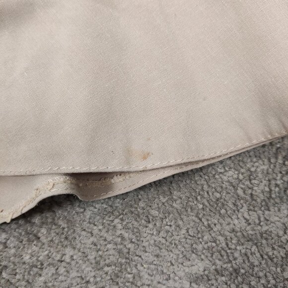 Ekol Women's Maxi Flutter Hem Skirt in Tan Linen Size EU 42 Bodycon - Picture 5 of 13